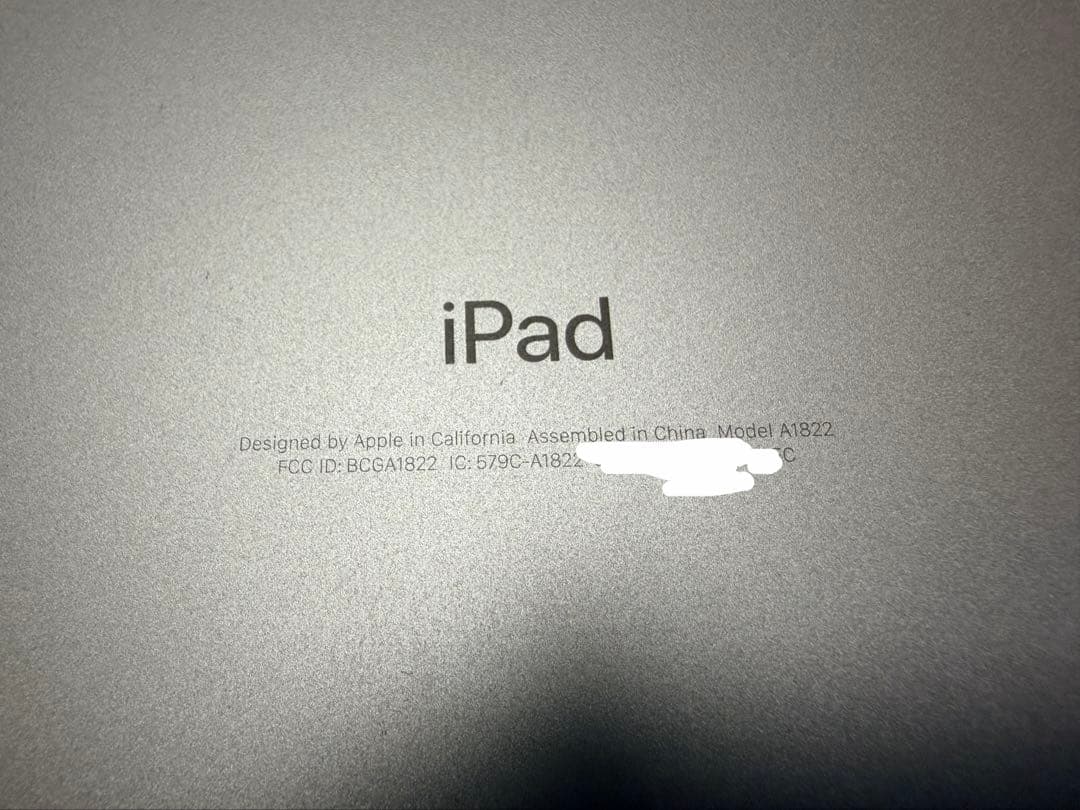 Apple iPad 第5世代 A1822