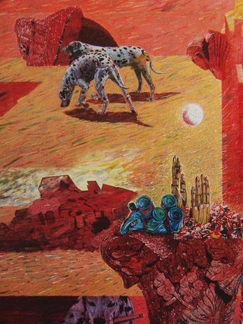 浜村博司、ナガサキ考（裏返る風景）、希少画集画、新品高級額・額装付