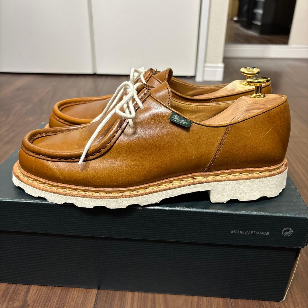 最終値下↓ PARABOOT ミカエル OCRE 白ソール 42インチ