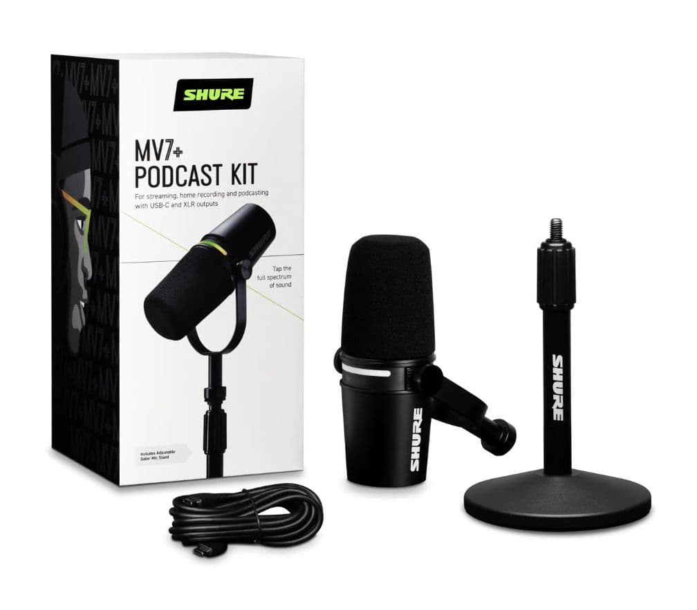 配信機器・PA機器・レコーディング機器 SHURE MV7+ PODCAST KIT