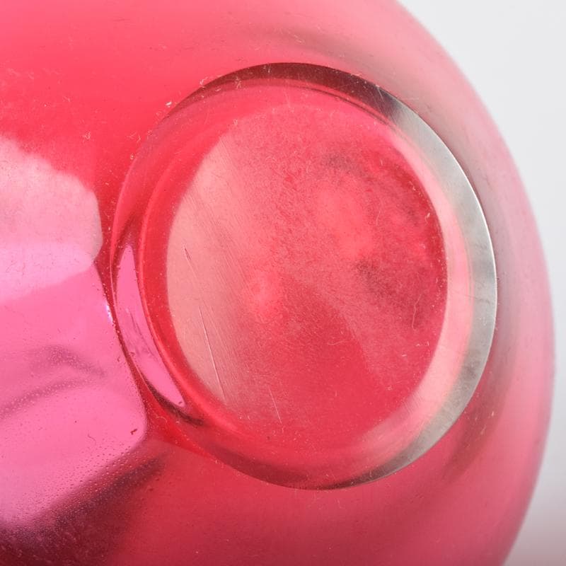 ガラス工芸　吉田勝美作　瑠璃の匠　ガラス水注　共箱　C　7079