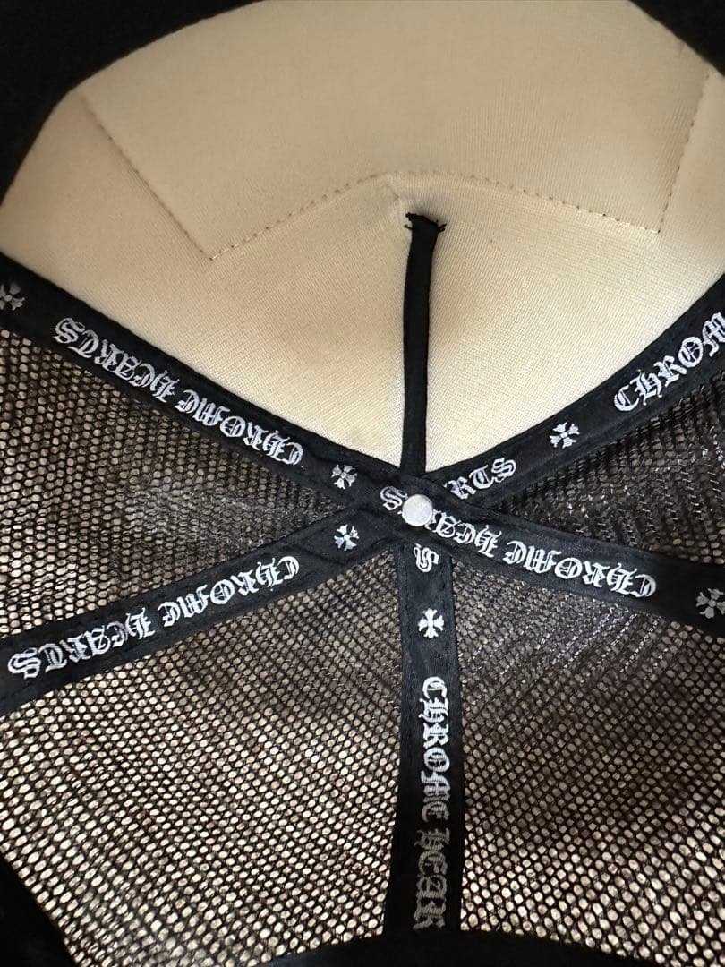 CHROME HEARTS メッシュキャップ ホワイト/ブラック