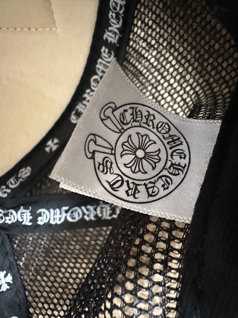 CHROME HEARTS メッシュキャップ ホワイト/ブラック