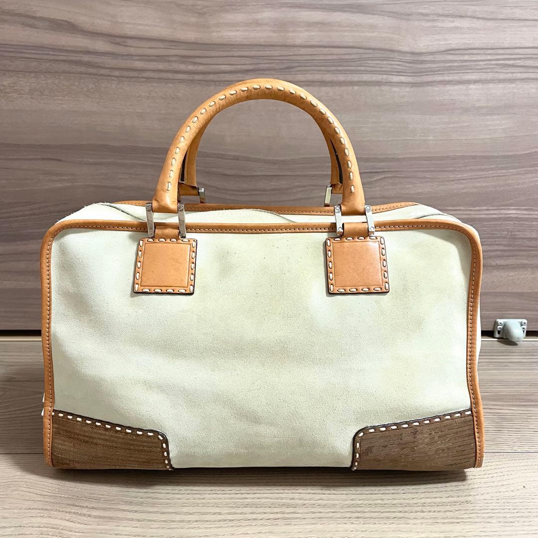 超希少/ロエベ　ハンドバッグ　アマソナ36 アナグラム　2007年限定　ベージュ