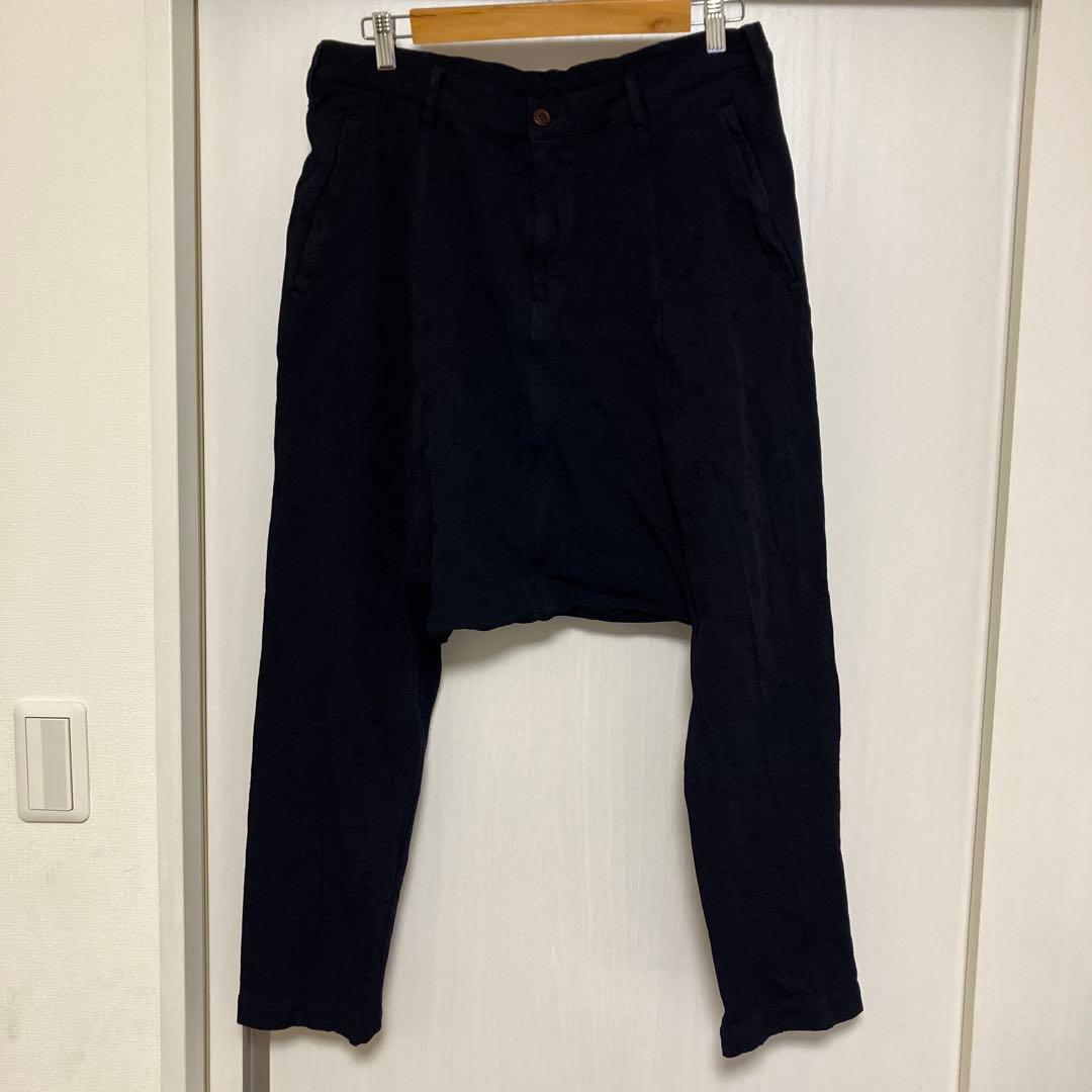 コムデギャルソンオムプリュス ポリ縮 サルエル パンツ 花柄 刺繍 美品