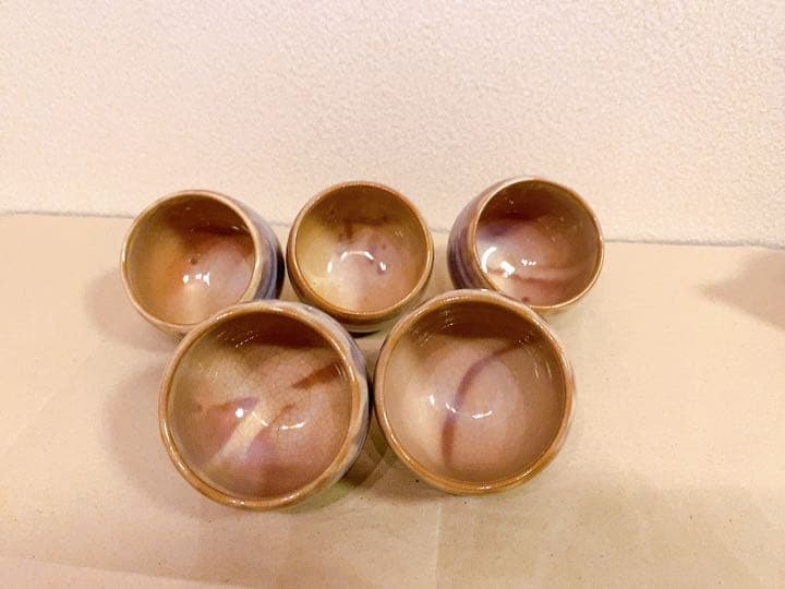 萩焼　萩むらさき　茶器揃