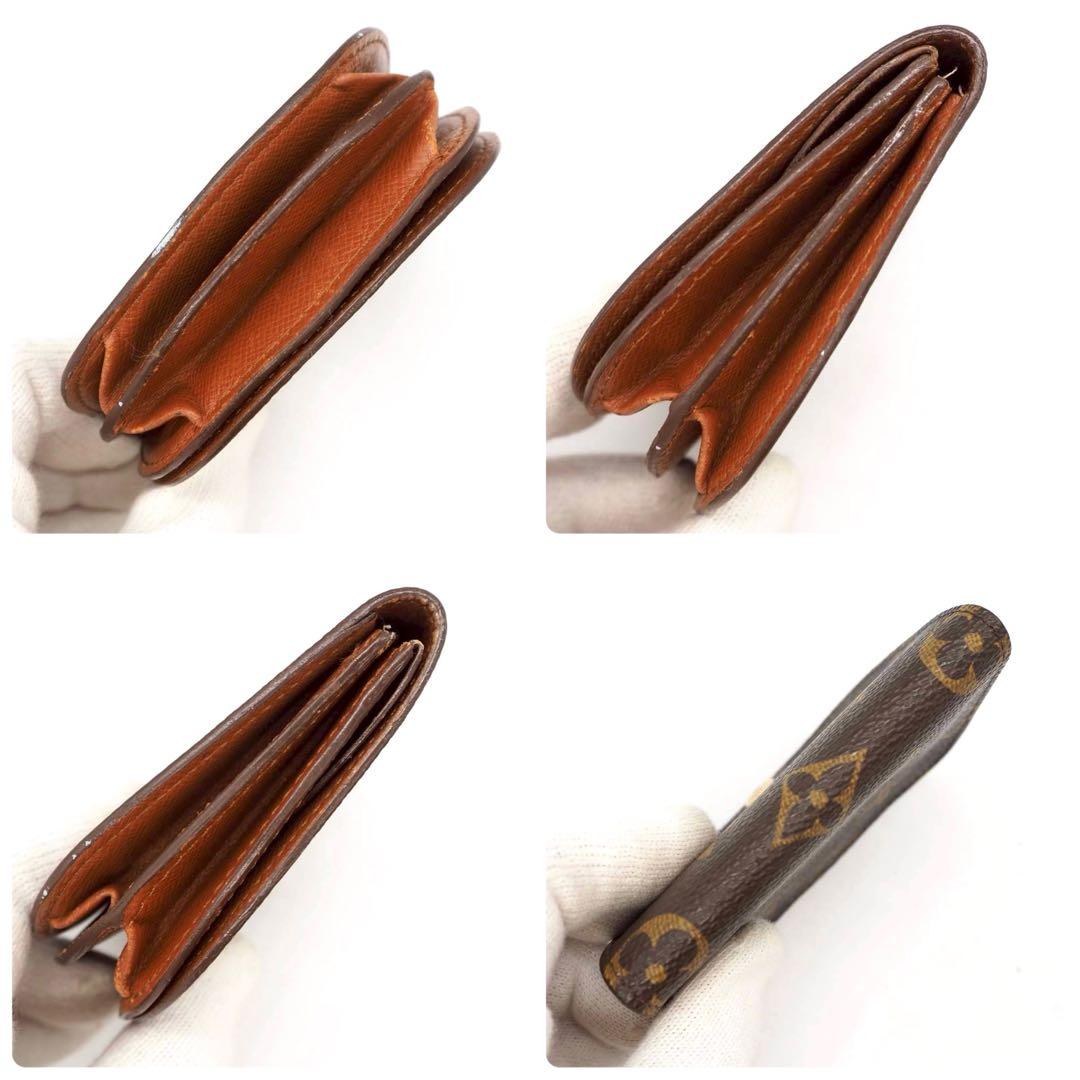 ルイヴィトン ポルトモネグゼ ケース モノグラム コンパクト ブラウン