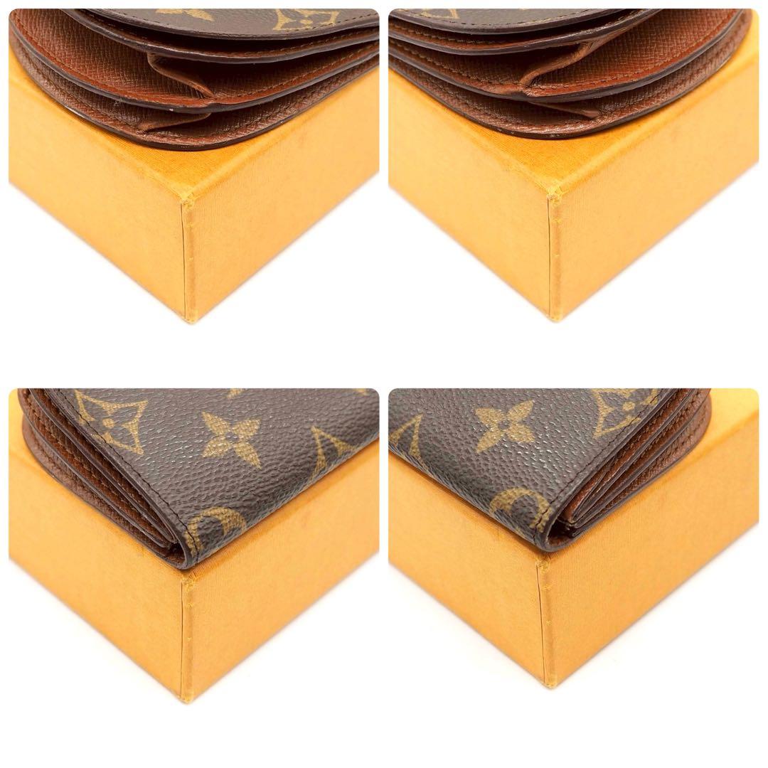 ルイヴィトン ポルトモネグゼ ケース モノグラム コンパクト ブラウン