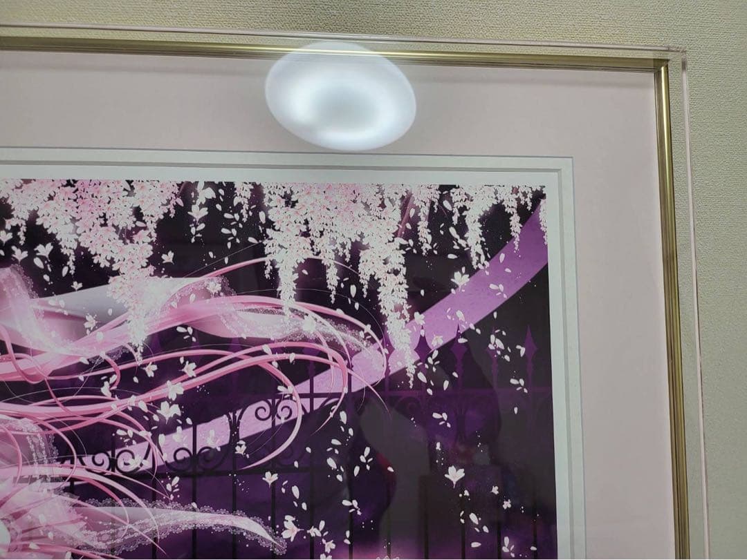 版画　てぃんくる　雪月華舞　アールビバン ミクスドメディア 作品番号37/55