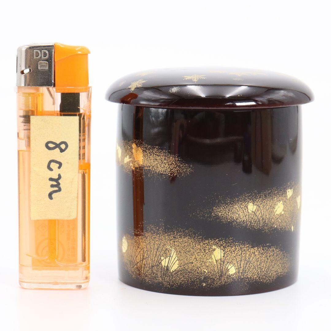 鈴木松栄作 雪月花 金輪寺 薄茶器 茶道具 共箱　C661　NT9