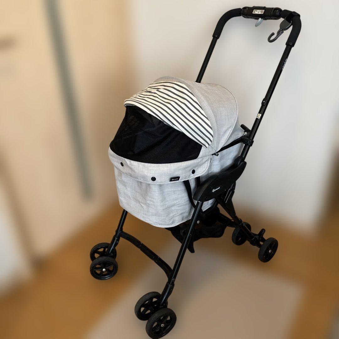 専用　コムペット　ミリミリライト　ペットカート　アッシュホワイト　夏のお出かけに