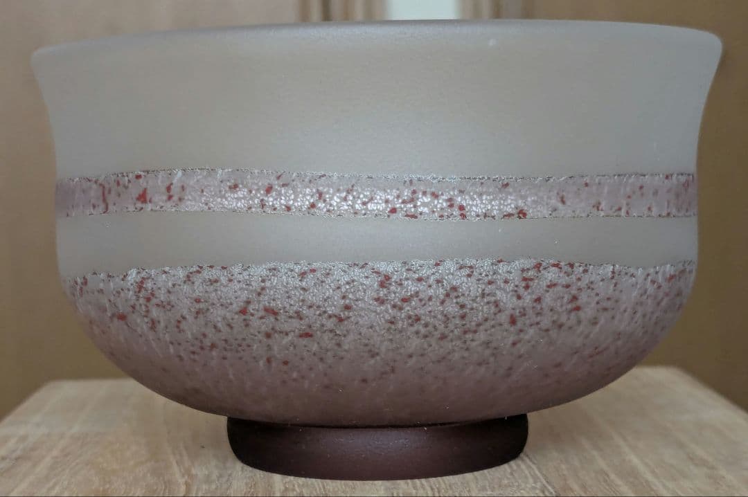 高橋幸夫 ガラス　抹茶碗 ガラス棗（ガラスなつめ）木箱入り