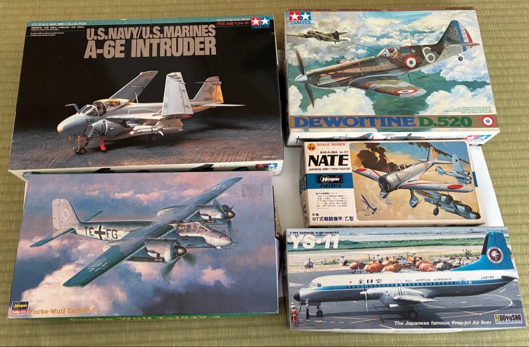 中古 航空機プラモ A-6E INTRUDER 他　TAMIYA 他