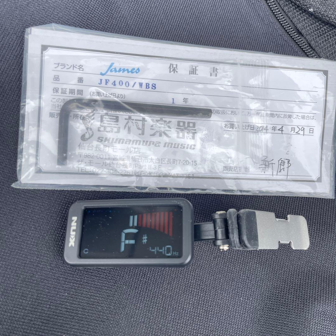 JemesアコースティックギターJF400/WBS 美品 送料無料