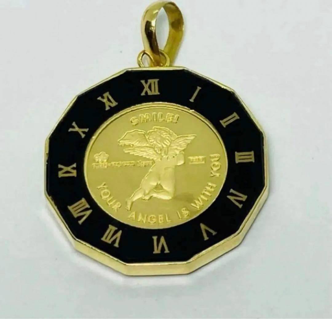 K24ネックレストップ K18枠 ツバル ペンダントトップ