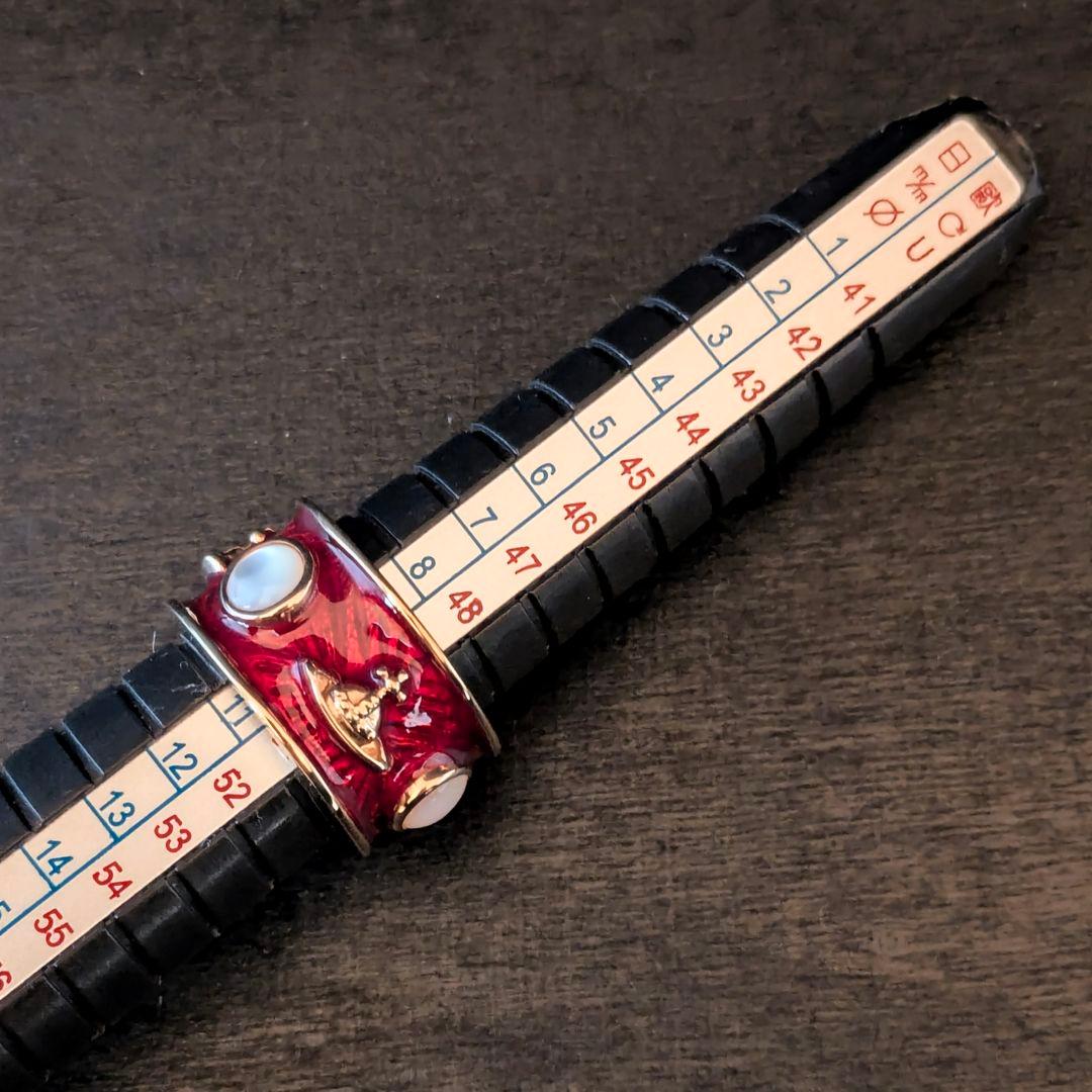 vivienne westwood 現行モデル キングリング 赤 925