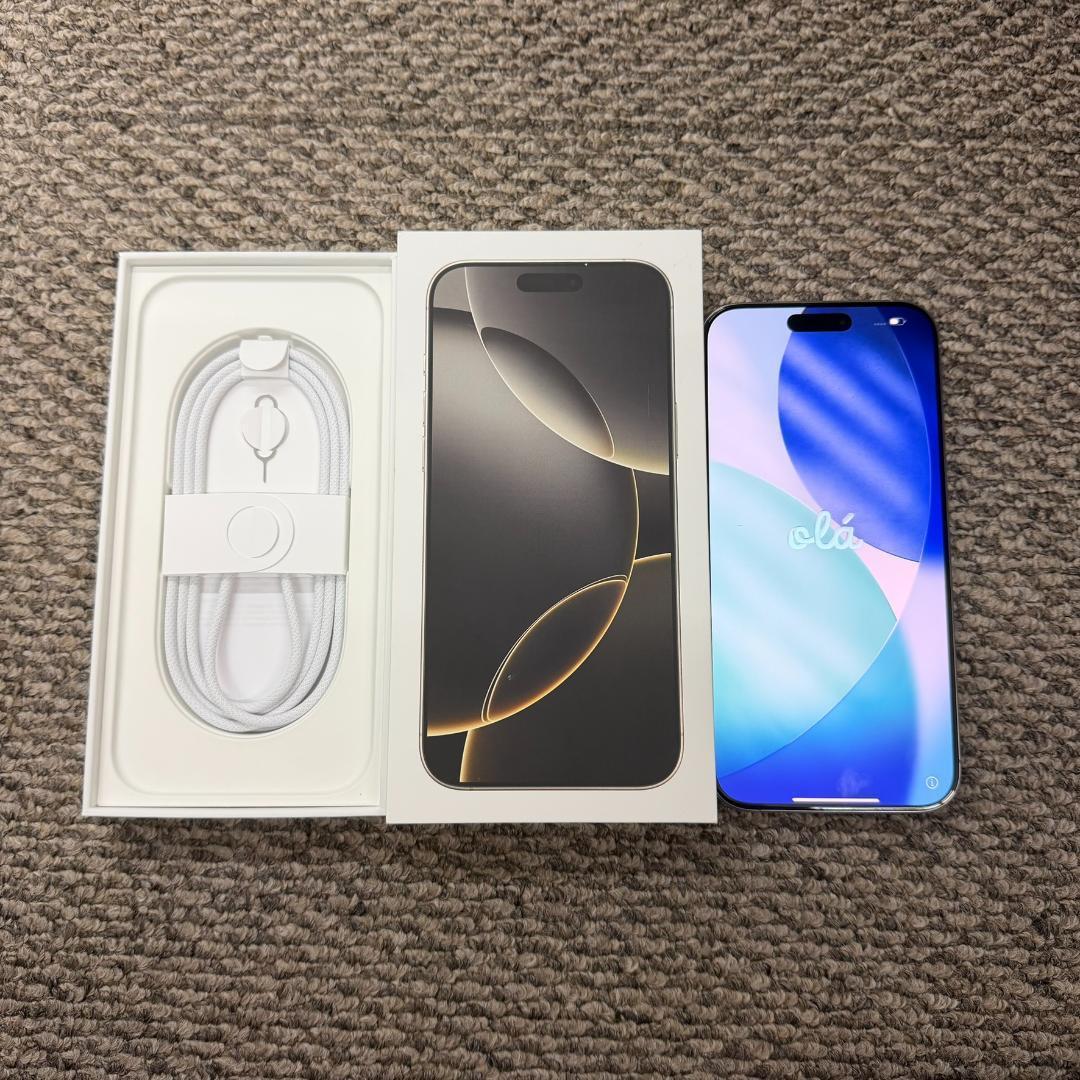 香港版 iphone 16 PRO MAX 512GB ナチュラルTi 超美品