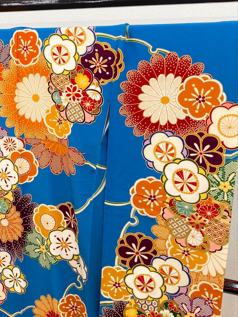 振袖 豪華 刺繍 金彩 大輪 身丈166cm 撥水加工済