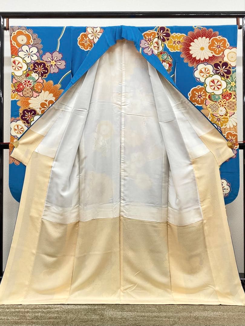 振袖 豪華 刺繍 金彩 大輪 身丈166cm 撥水加工済