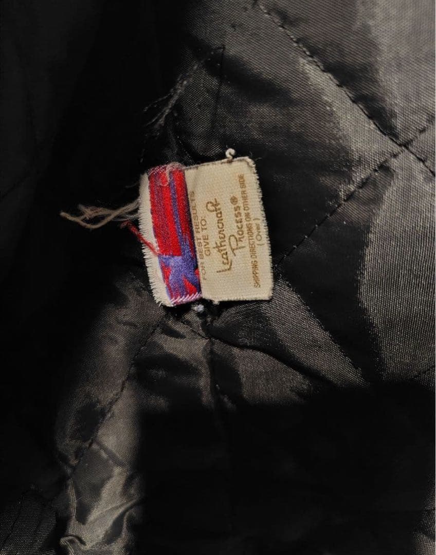 Schott シングルライダース ブラック 茶芯　36