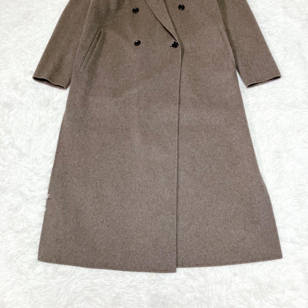 ほぼ未使用✨NOBLE ノーブル　リバー　チェスター コート　ダブル　ブラウン系