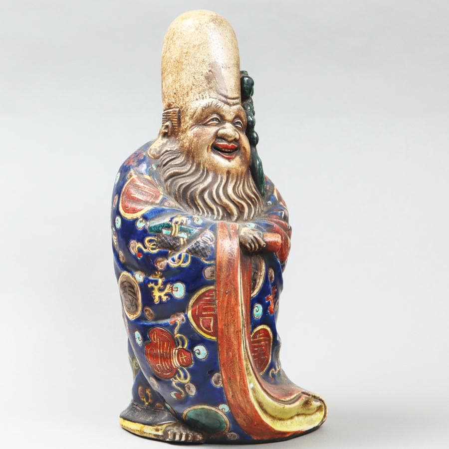 賢人像 37cm 福禄寿 福の神 置物