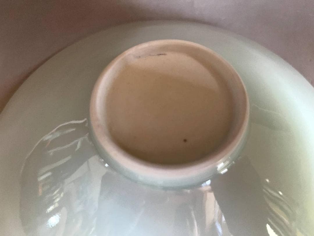 鉢■②中国名瓦 青磁平鉢 景徳鎮 人物絵 平茶碗 古玩 唐物時代物 骨董品■