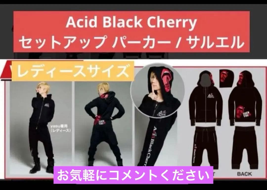 【美品】 Acid Black Cherry セットアップ パーカー サルエル