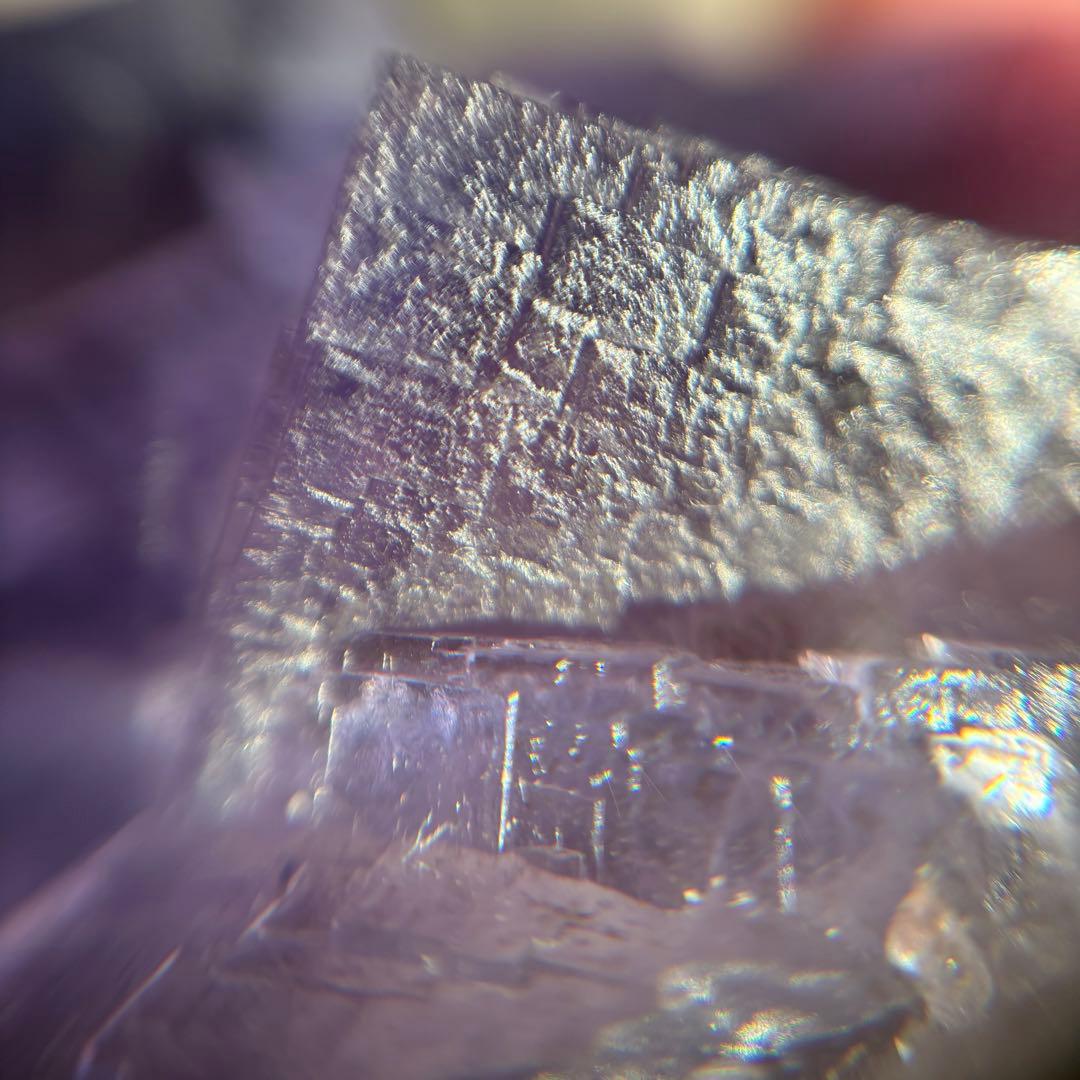 ウ*ん様 パキスタン産　バイカラー　フローライト　パープル　ブルー　原石　鉱物標