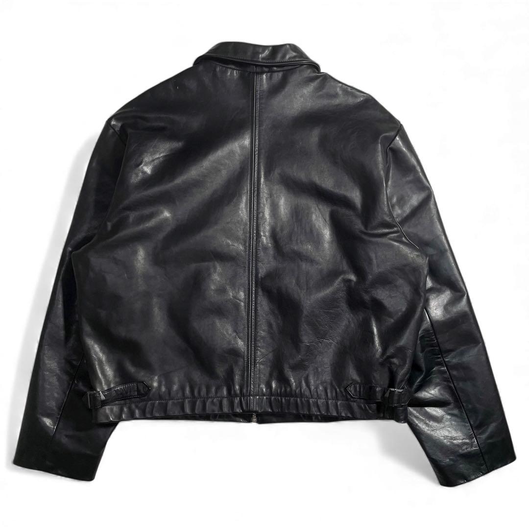 90s バナナリパブリック レザージャケット ライダースジャケット 襟付き