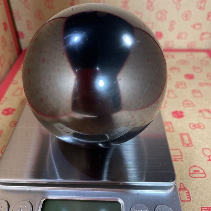 シュンガイト球体 7cm 漆黒　光沢あり 電磁波対策