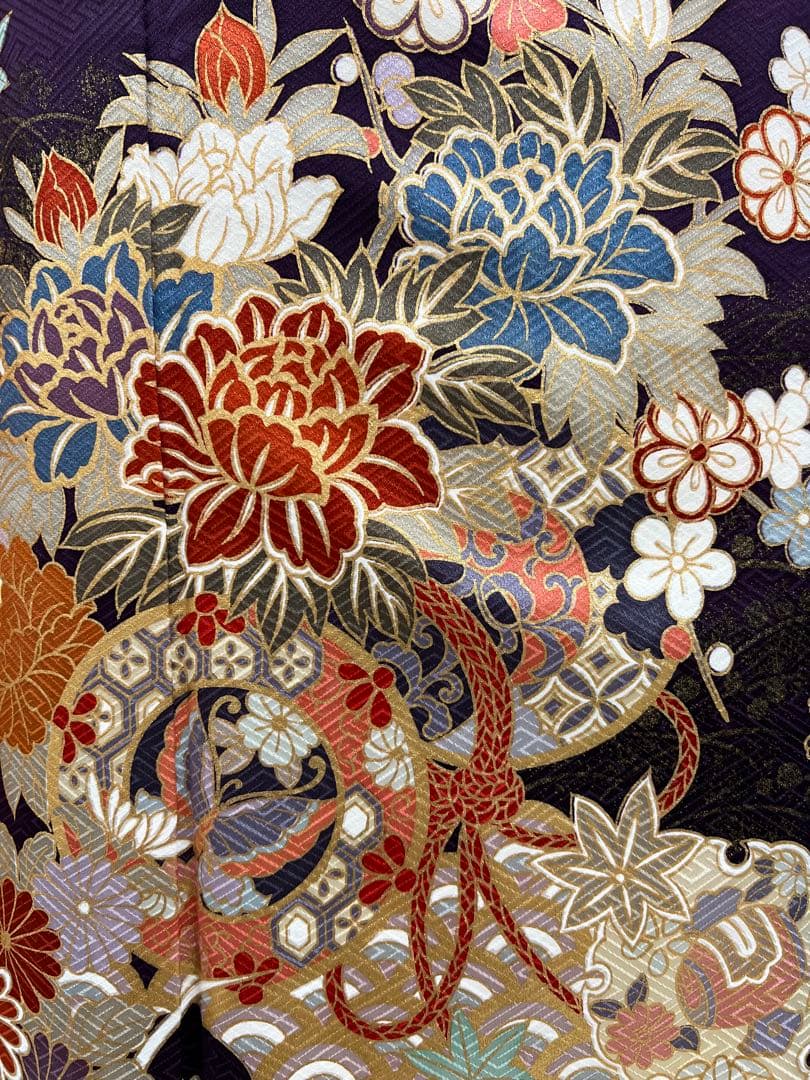 振り袖　フルセット　長襦袢付　染め分け　成人式　振袖　金彩加工　624