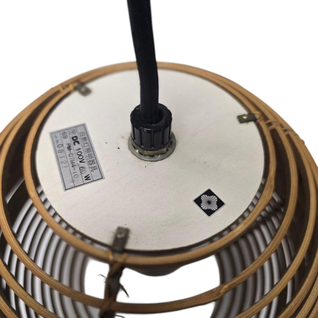 希少Yamagiwa 町田悟 竹細工 和モダン ランプ 照明 ビンテージ