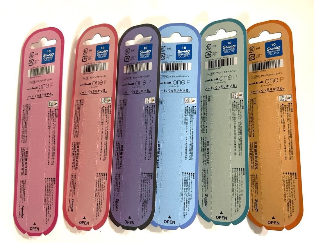 新品　ユニボールワンP サンリオコラボ　Sanrio NEW全6種類