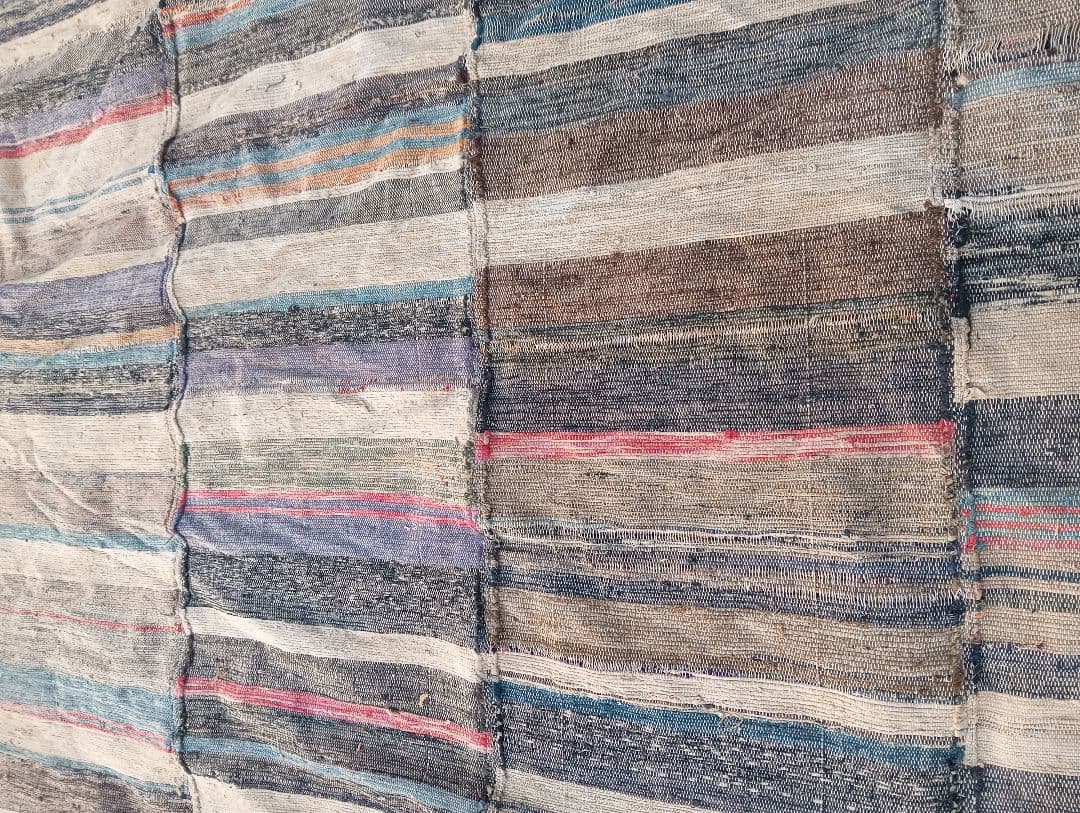 裂き織り　古布　織物