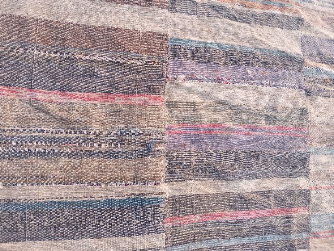 裂き織り　古布　織物