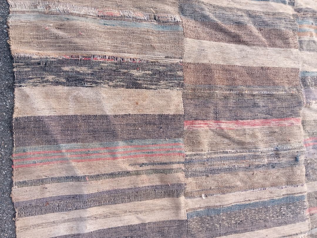 裂き織り　古布　織物