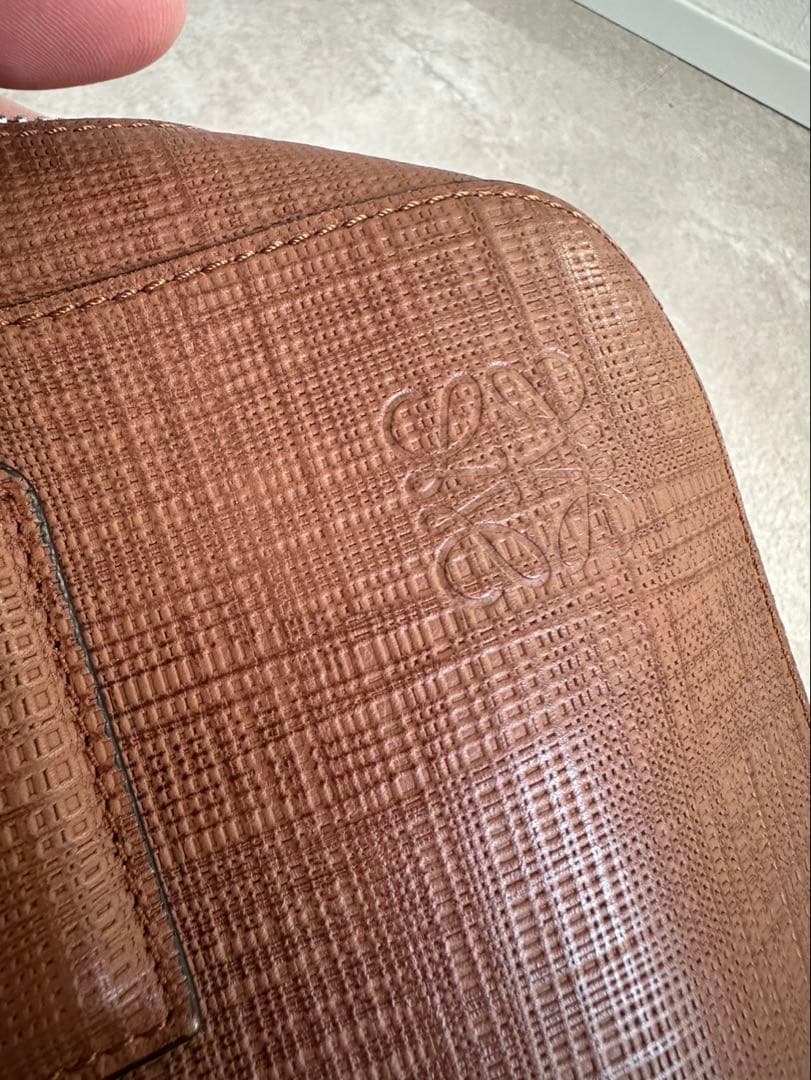 ロエベ　ビジネスバッグ　ブラウン