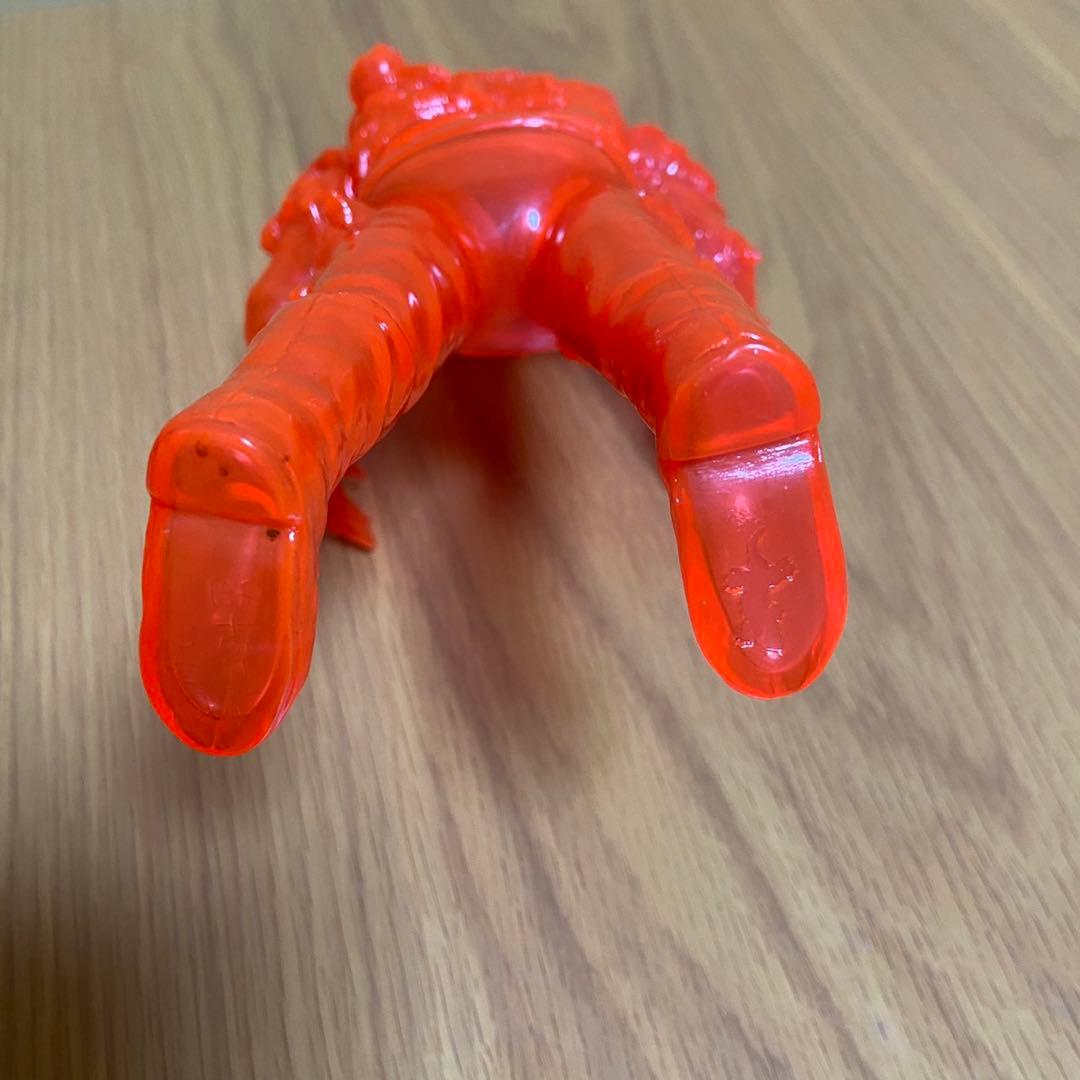 ヤモマーク　キノコ汁男 クリアオレンジ成型 未塗装 ソフビ 5415