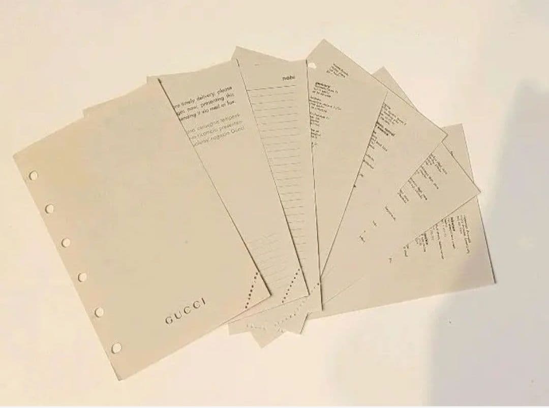 GUCCI グッチ 手帳 カバー ケース レザー BLACK