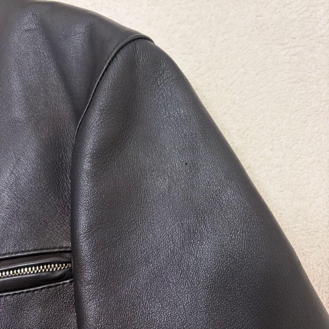 【美品】CINQUANTA メンズシングルライダース ブラック 46