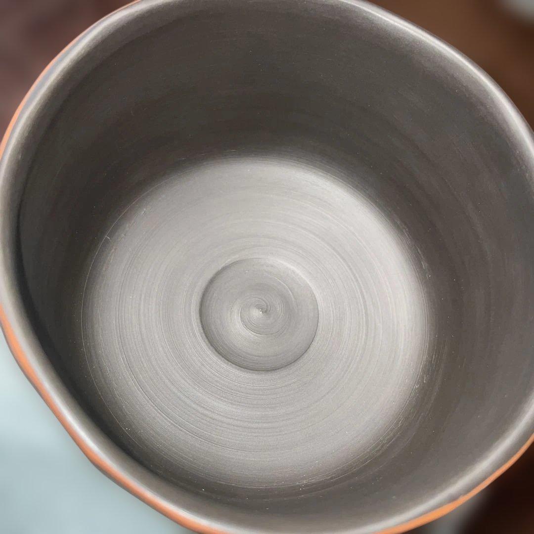 未使用 鯉江廣　茶碗 あけぼの彩　共箱 共布 略歴 茶道具 抹茶椀