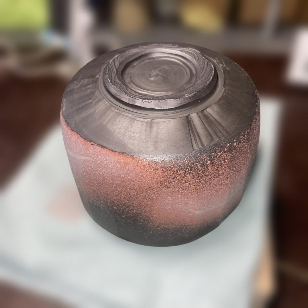 未使用 鯉江廣　茶碗 あけぼの彩　共箱 共布 略歴 茶道具 抹茶椀