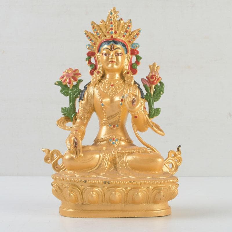 仏教美術　古銅鍍金　チベット仏　仏像　置物　V　9358