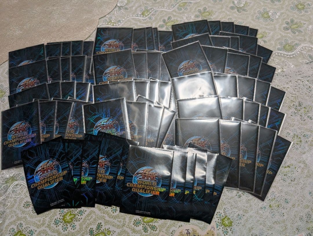 【遊戯王】WCQ2010 青　スリーブ 81枚