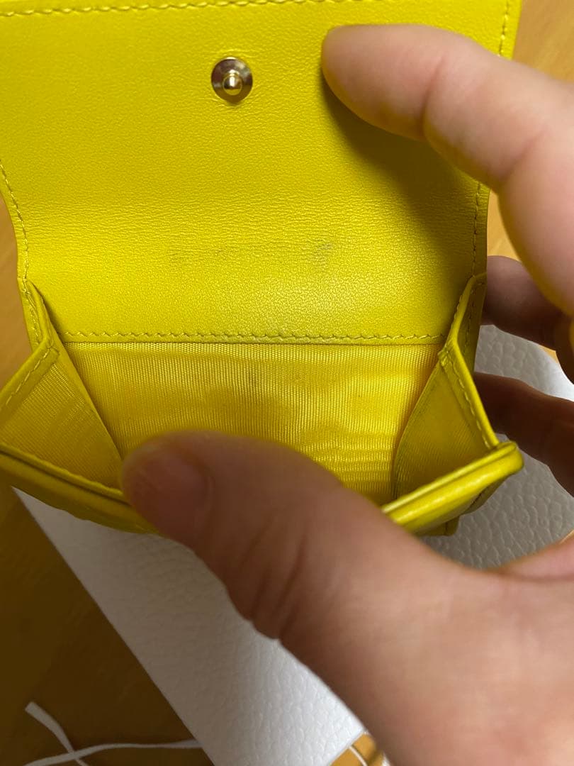 Dior イエロー 三つ折り財布