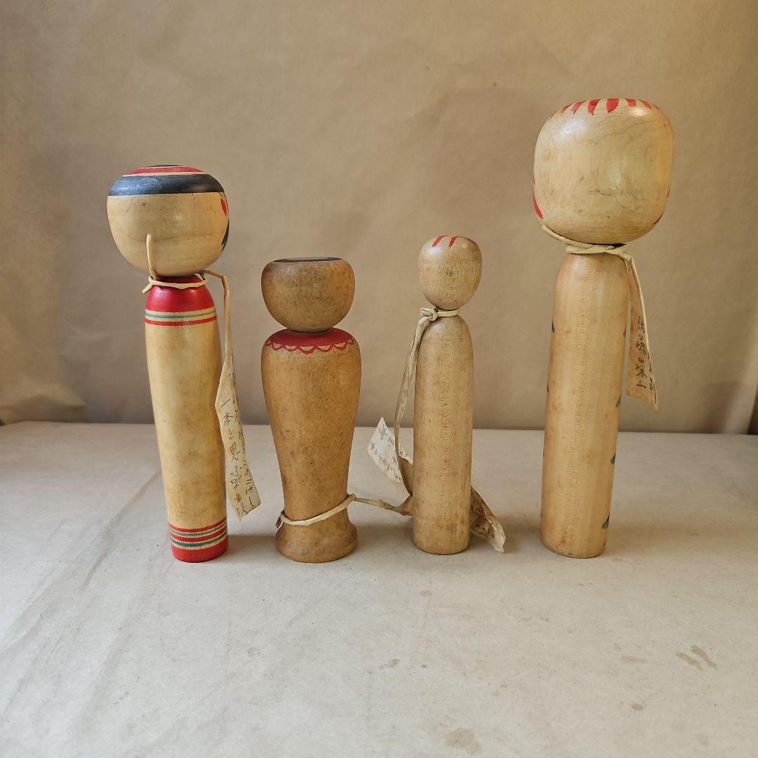 K194古珍品　伝統こけし4体