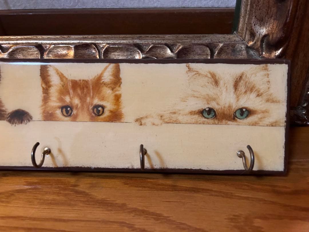 猫雑貨　アンティーク　ヨーロッパ　ヴィンテージ　フック　ウォールフック