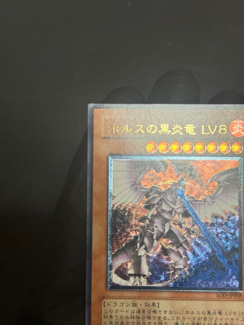遊戯王　ホルスの黒炎竜 LV8 レリーフ　アルティメットレア