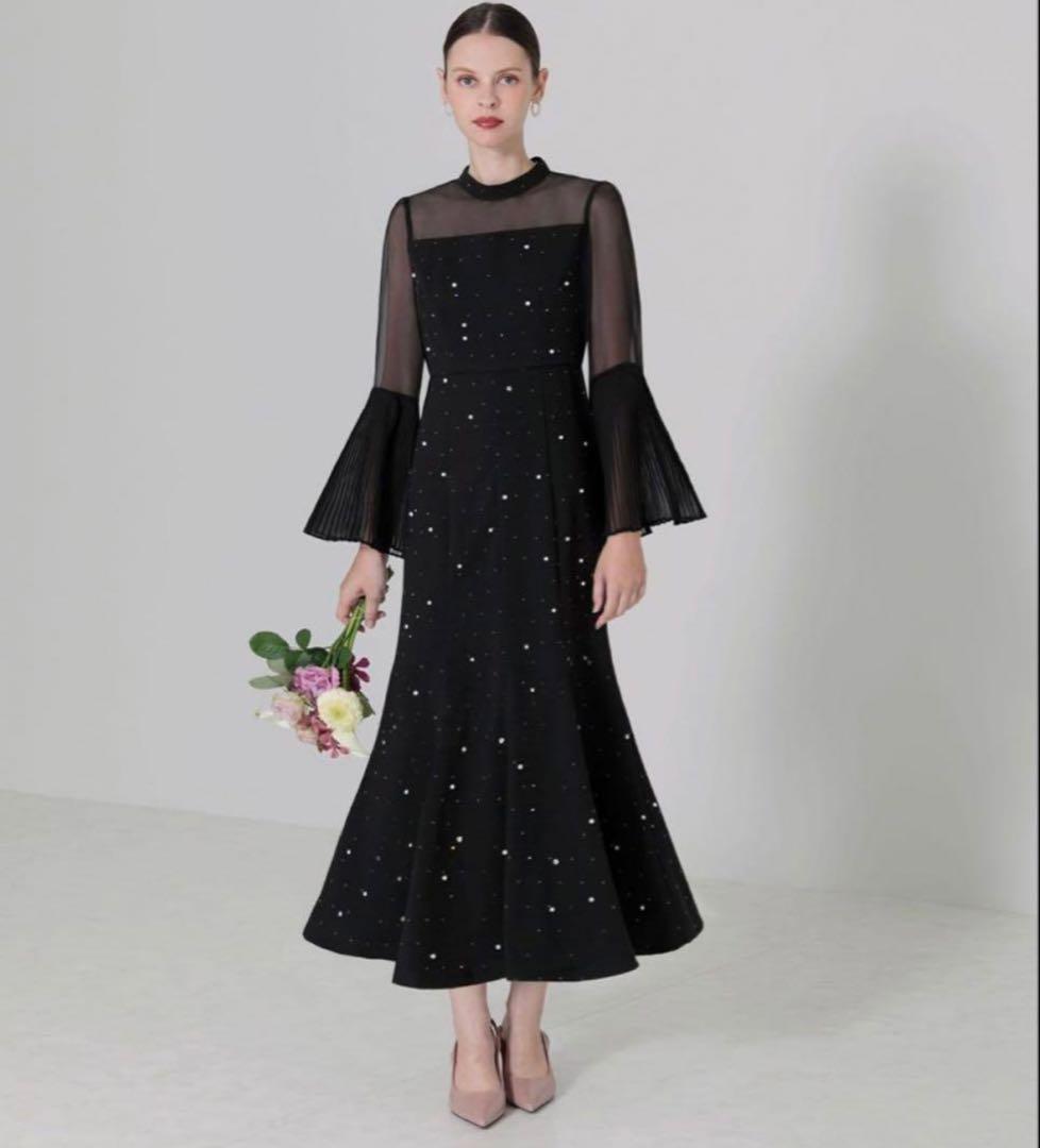 Lejaブラック パール マーメイドドレス　S